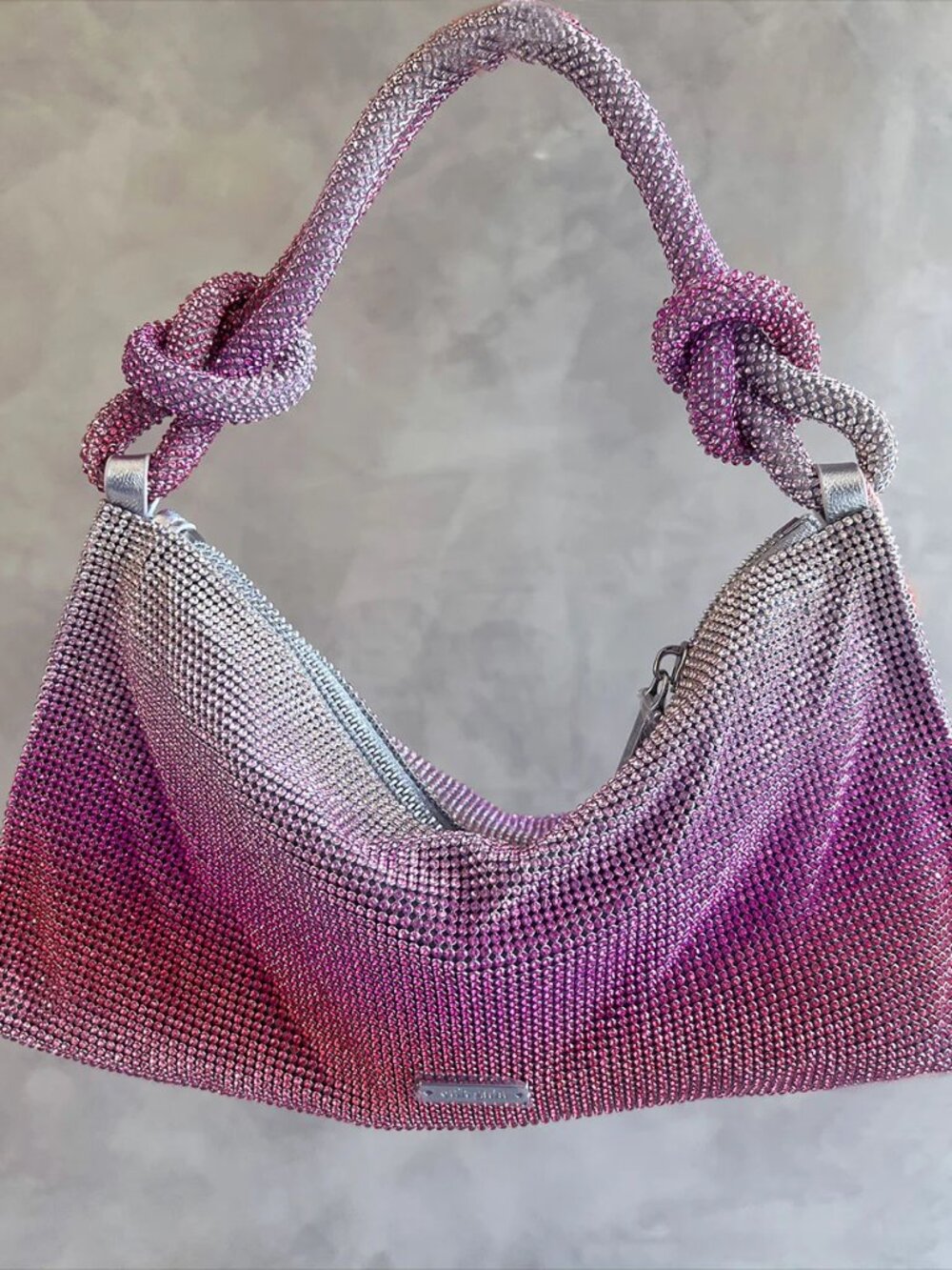 CULT GAIA Hera Nano Knot Embellished Shoulder Bag In Calliandra Multi